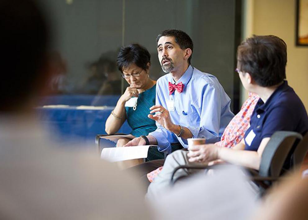 Previous AAAFSC President, Kevin Liu, explaining the Council's Constitution and Bylaws